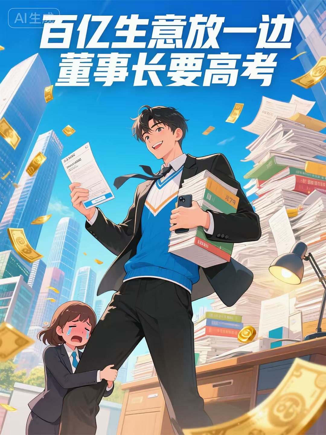 百亿生意放一边，董事长要高考封面