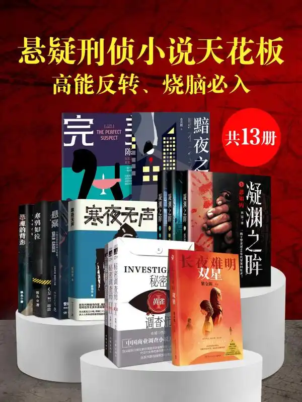 悬疑刑侦小说天花板：高能反转、烧脑必入（共13册）封面