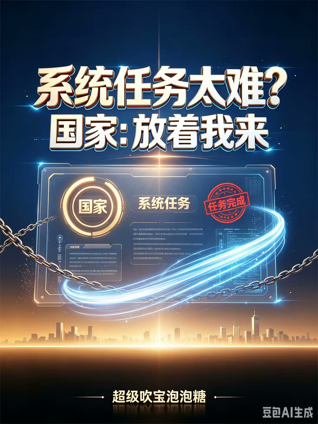 系统想害我，我选择上交国家封面