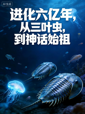 进化六亿年，从三叶虫到神话始祖封面