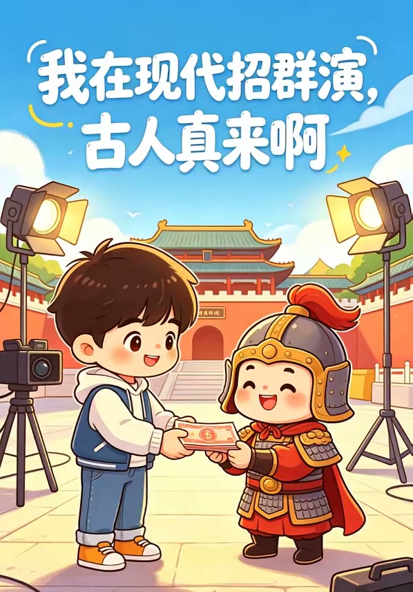 我在现代招群演，古人真来啊封面