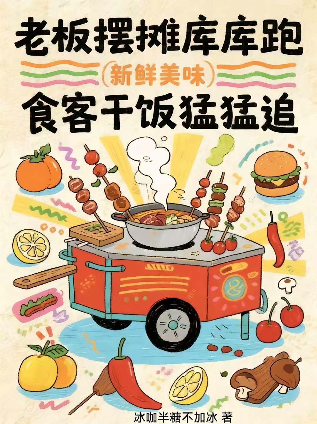 老板摆摊库库跑，食客干饭猛猛追封面