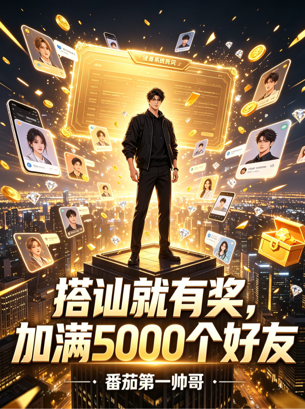 搭讪就有奖，加满5000个好友封面