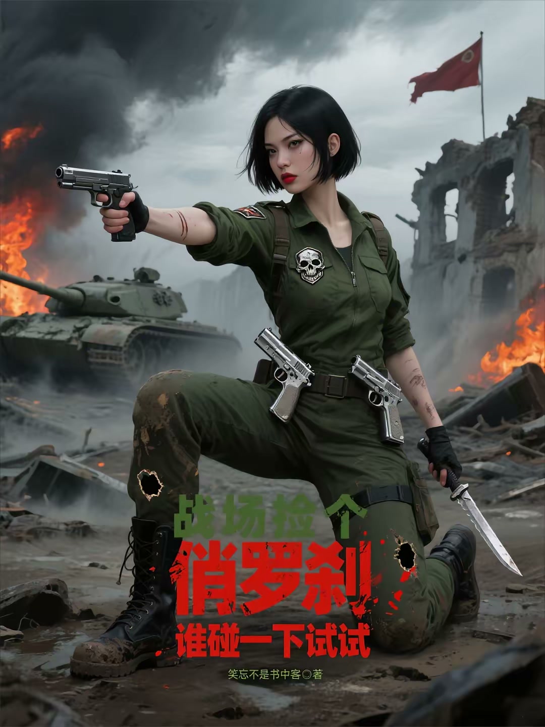 战场捡个俏罗刹，谁碰一下试试封面